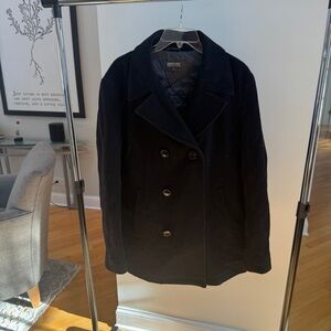 Kenneth Cole Reaction Black Pea Coat